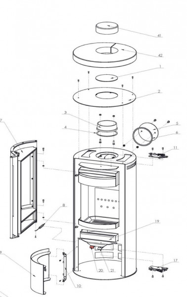 5311-955A Luftabreglungsblech primär