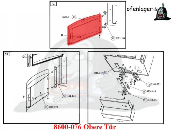 8600-076 Obere Tür