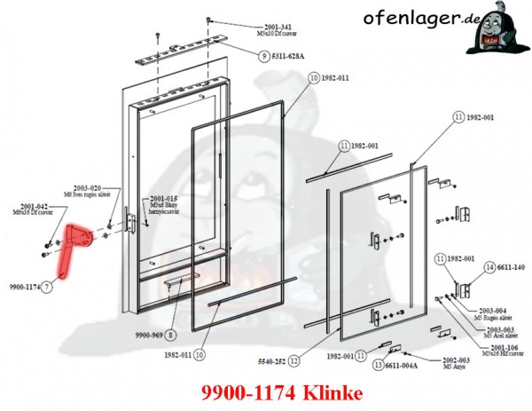 9900-1174 Klinke