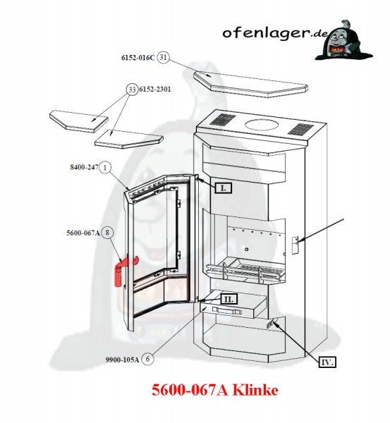 5600-067A Klinke