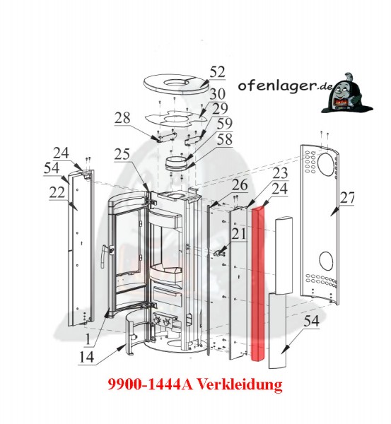 9900-1444A Verkleidung kpl.