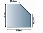 Bodenplatte Diamant 0,8x110x110 cm