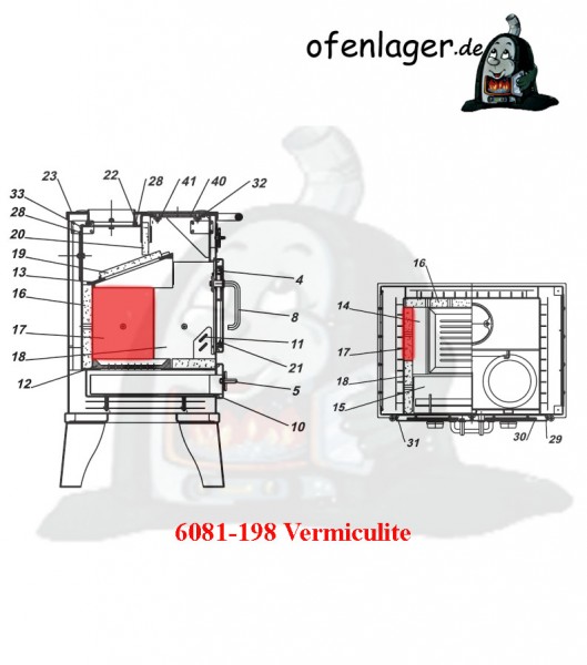 6081-198 Vermiculite / 1 Stück