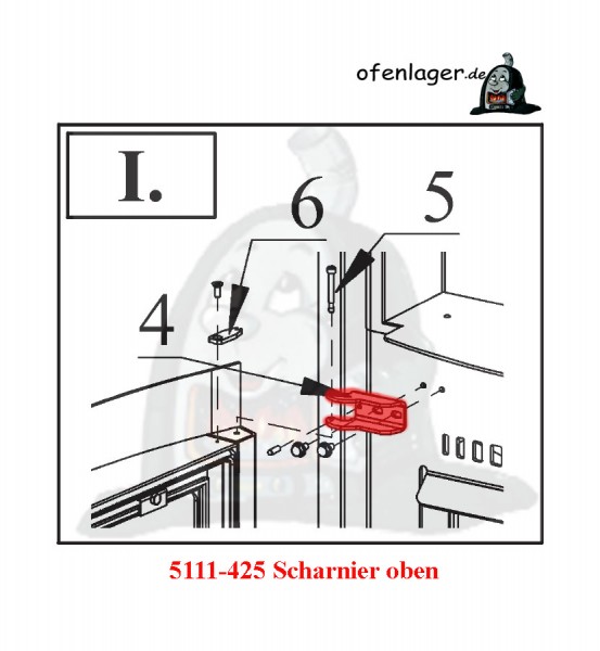 5111-425 Scharnier oben