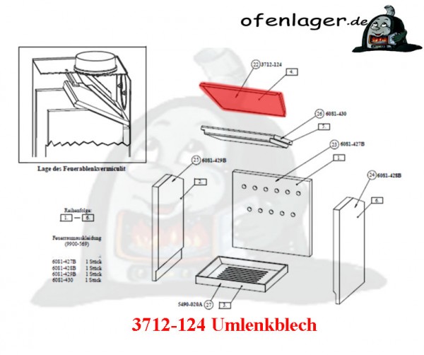 3712-124 Umlenkblech