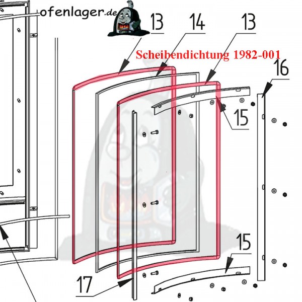 1982-001 Dichtung 8 * 2 mm / 1 Meter