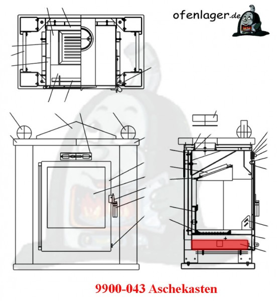 9900-043 Aschekasten