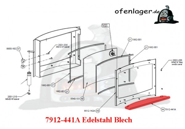 7912-441A Edelstahl blech