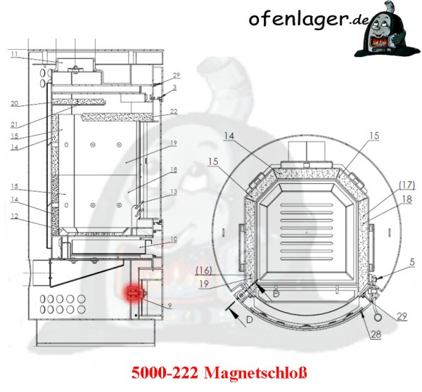 5000-222 Magnetschloß