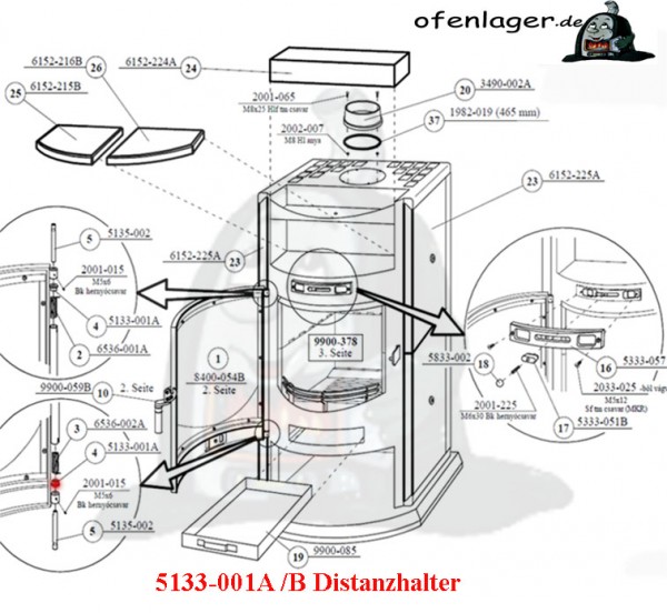 5133-001B Distanzhalter