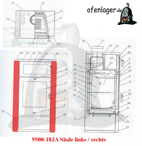 9900-183A Säule / 1 Stück