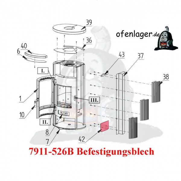 7911-526B Befestigungsblech