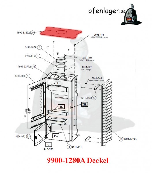 9900-1280A Deckel