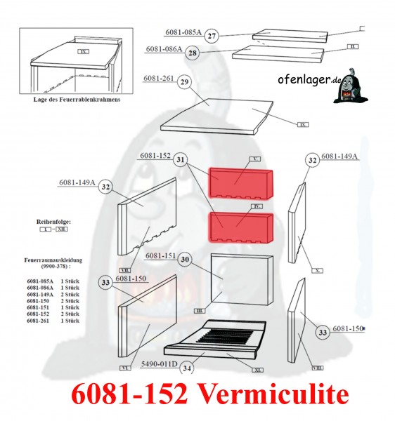 6081-152 Vermiculite / 1 Stück