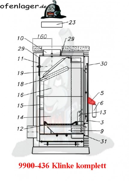 9900-436 Klinke komplett