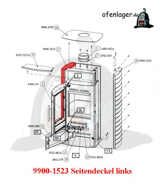 9900-1523 Seitendeckel links