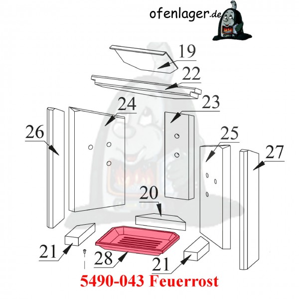 5490-043 Feuerrost