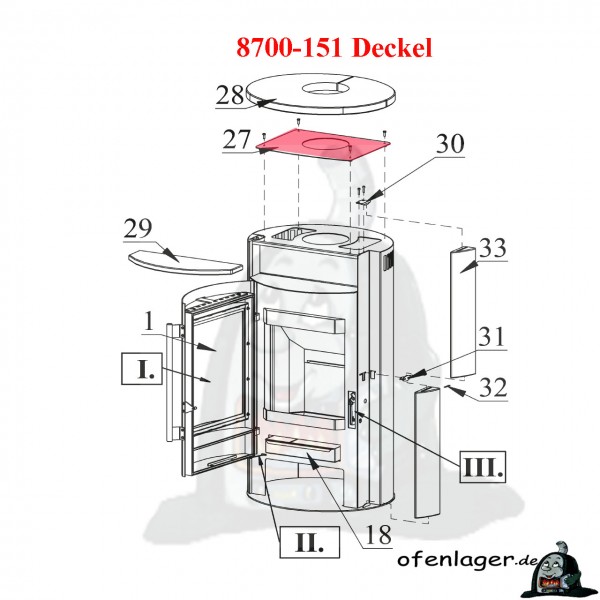 8700-151 Deckel