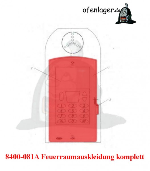 8400-081A Feuerraumtür komplett