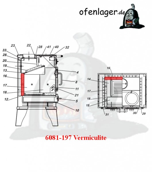 6081-197 Vermiculite / 1 Stück