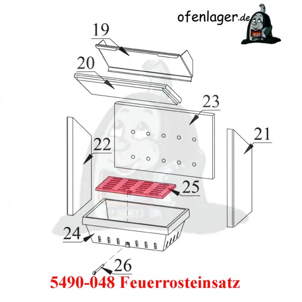 5490-048 Feuerrosteinsatz