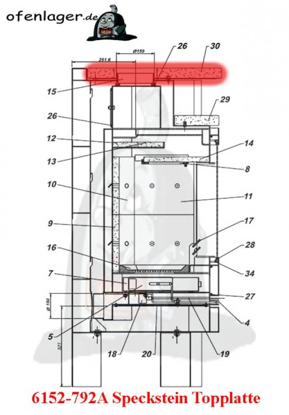 6152-792A Speckstein