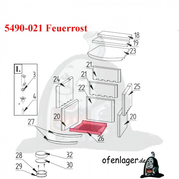 5490-021 Feuerrost