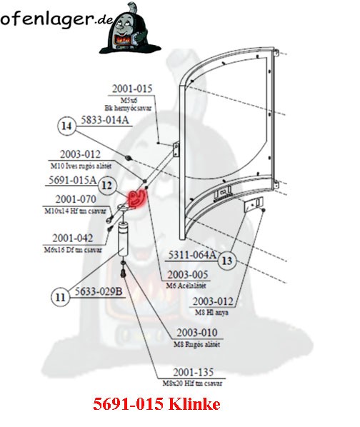 5691-015 Klinke