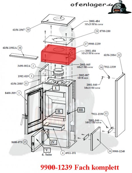 9900-1239 Fach komplett