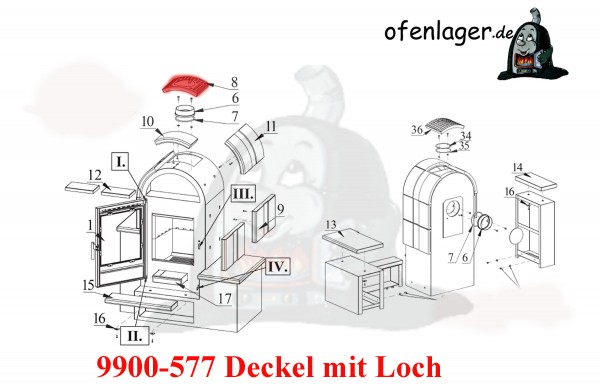 9900-577 Deckel mit Loch