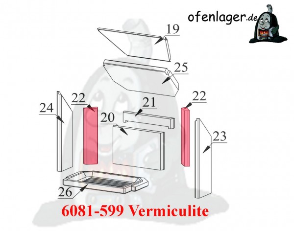 6081-599 Vermiculite / 1 Stück