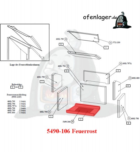 5490-106 Feuerrost