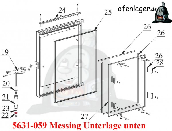 5631-059 Messing Unterlage unten