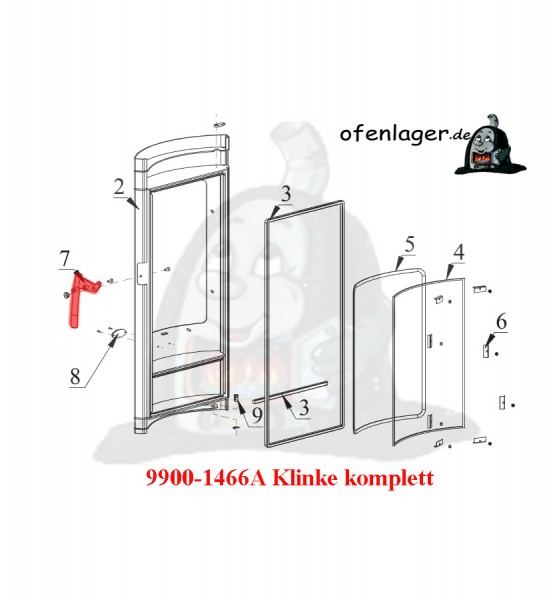 9900-1466A Klinke kpl.