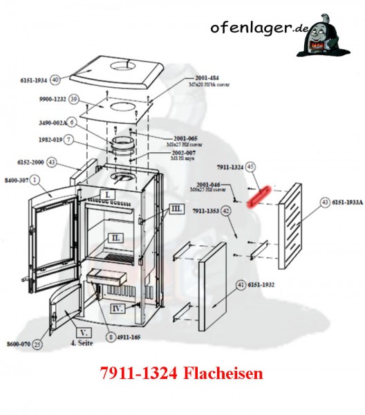 7911-1324 Flacheisen